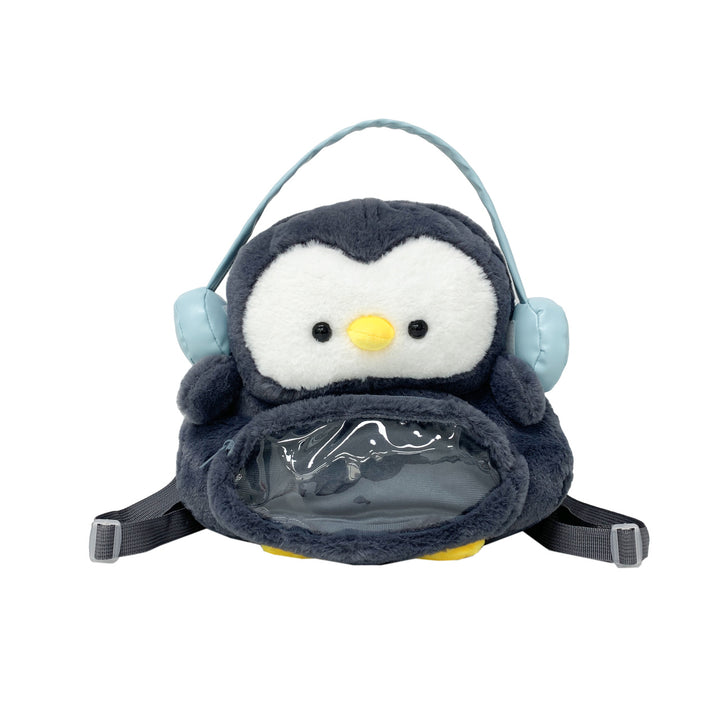 Plush backpack with transparent viewing window Stornfield