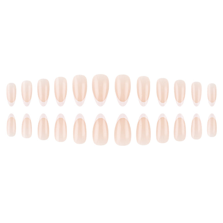 Elegant French Tip Stiletto Press-On Nails Stornfield