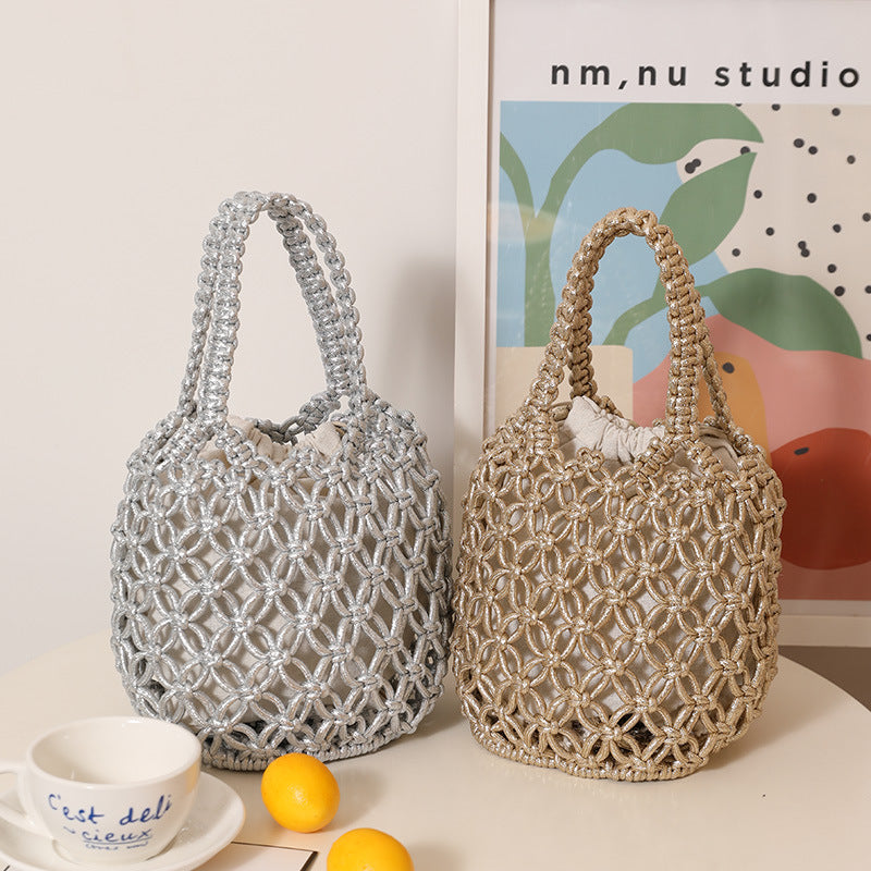 Trendy Shopper Bag with Unique Mesh Design Stornfield