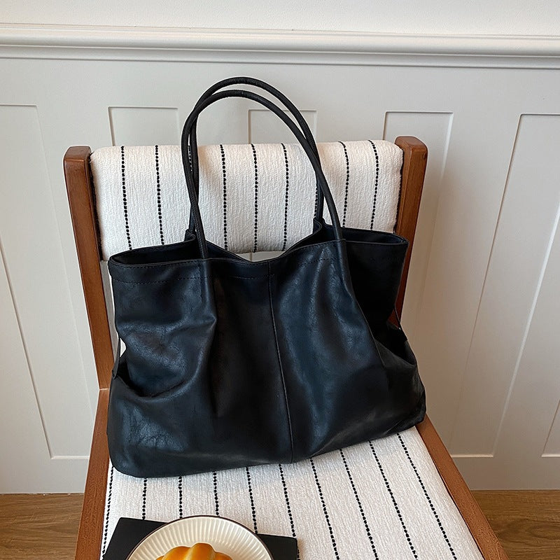 Luxurious Faux Leather Tote Bag
