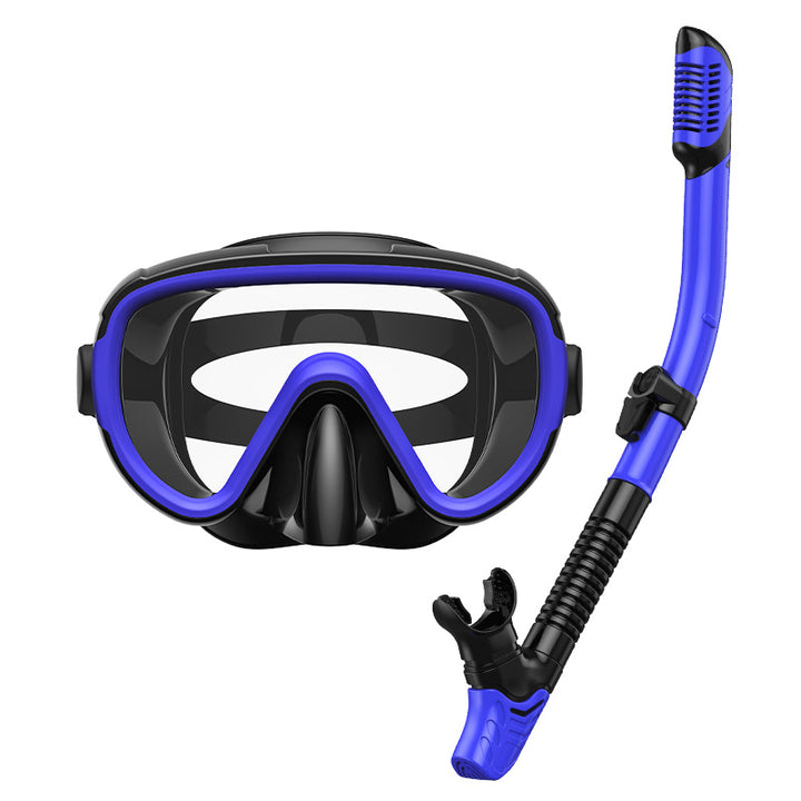 Premium dive mask with anti-fog function and flexible breathing tube Stornfield