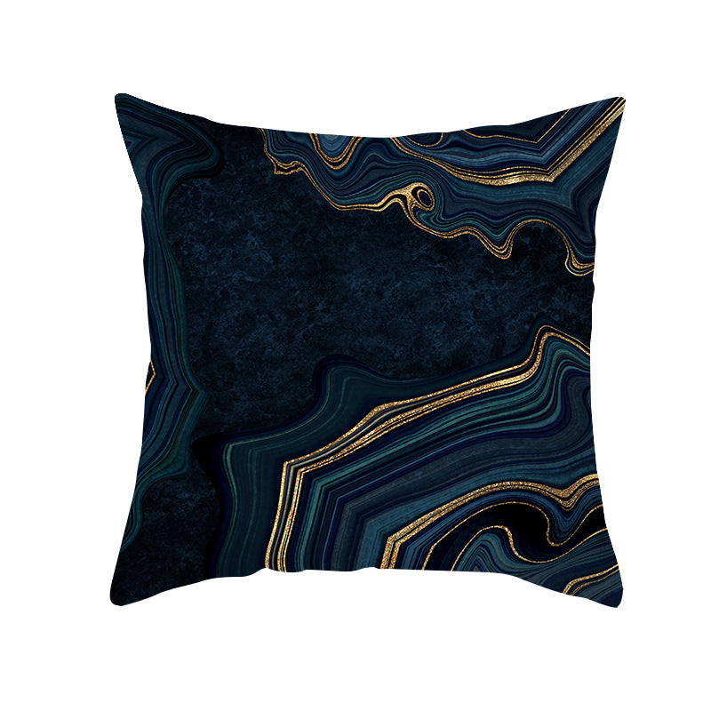 Abstract Marble Print Luxurious Velvet Decorative Throw Pillow Cover