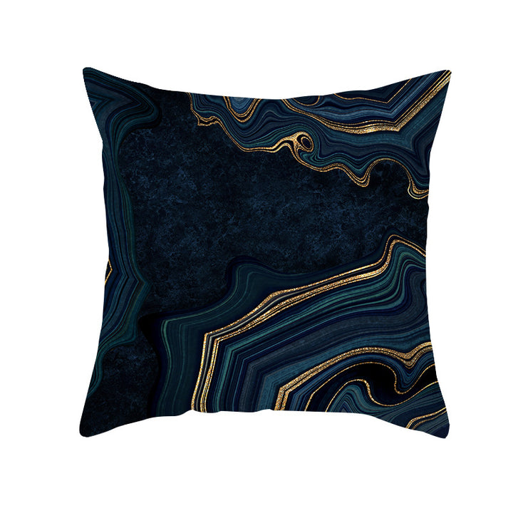 Abstract Marble Print Luxurious Velvet Decorative Throw Pillow Cover