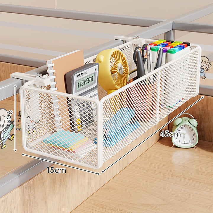 Mesh Partition Clamp Hanging Desk Organizer Basket