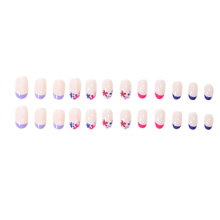 Floral Patterned Press-On Nail Set Stornfield