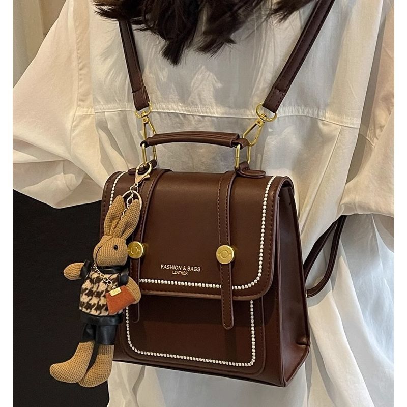 Vintage-Inspired Structured Satchel Bag Stornfield