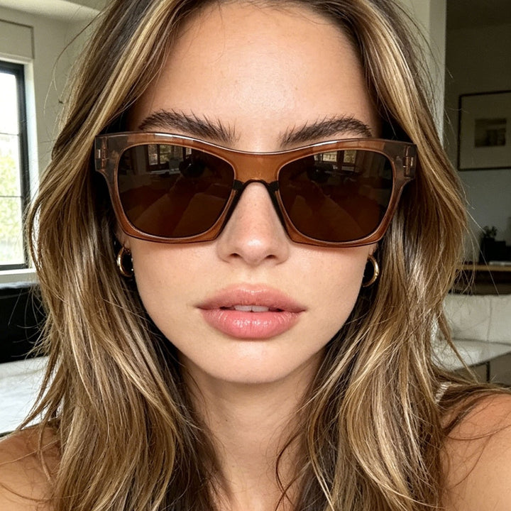 Women's fashionable sunglasses in elegant rectangle design Stornfield
