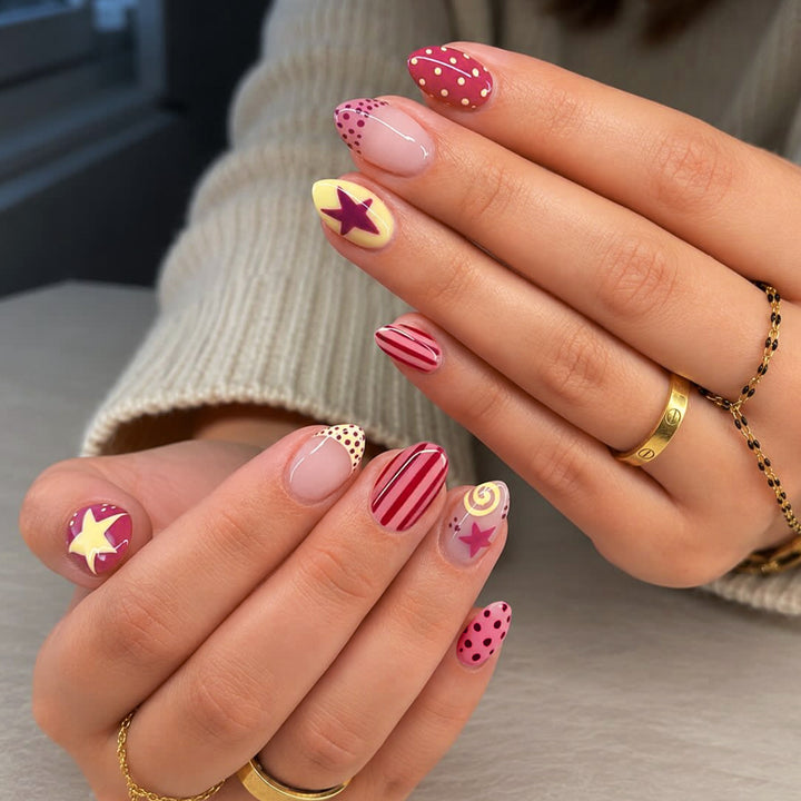 Creative and colorful nail art Stornfield