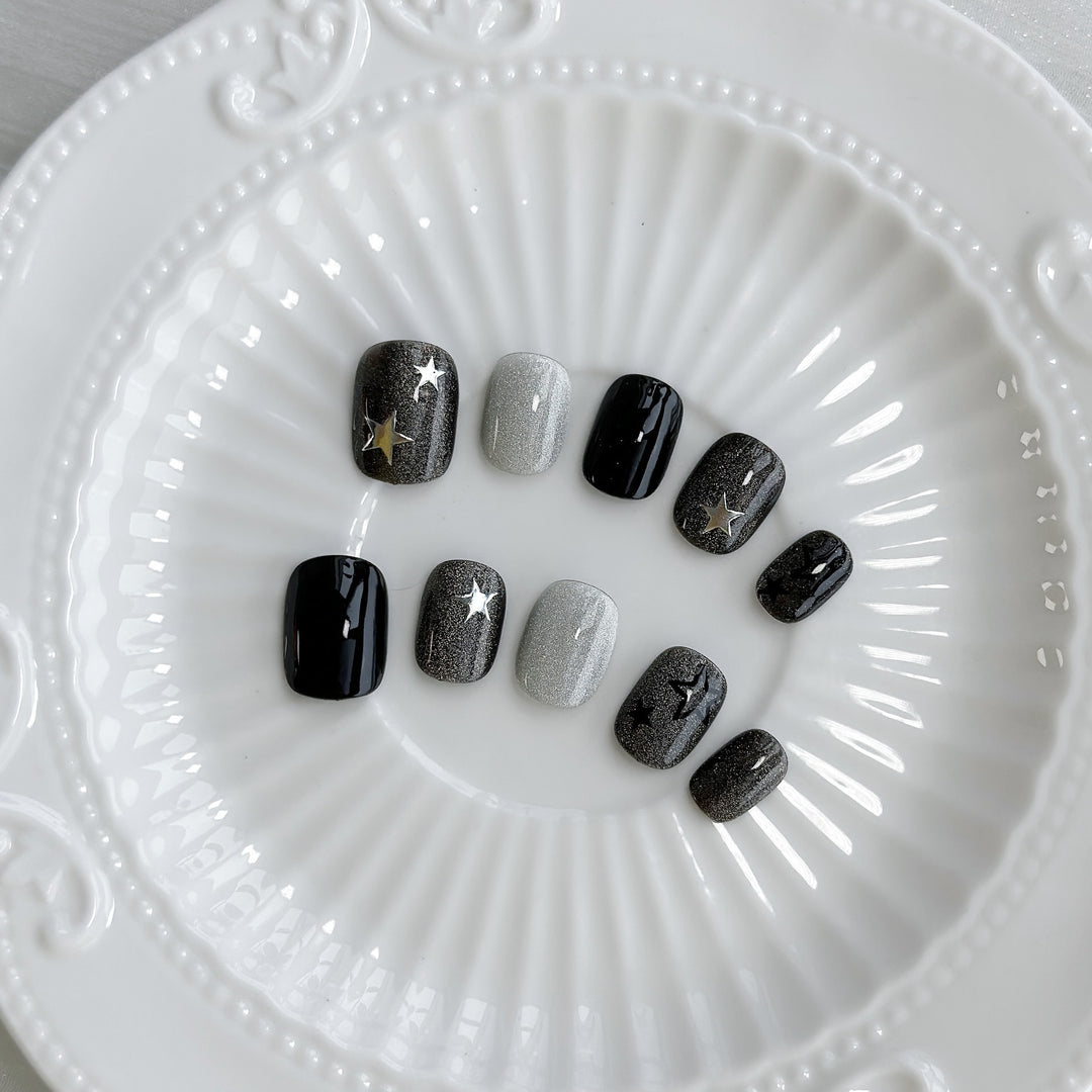 Starry Ombre Press-On Nail Set