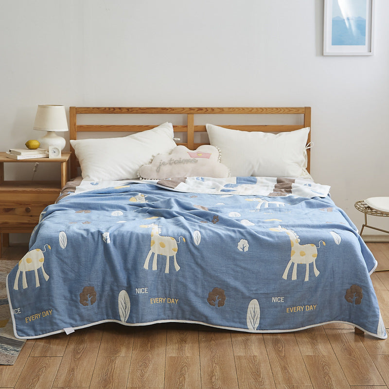 Women Elegant Blanket with Subtle Leaf Pattern Stornfield