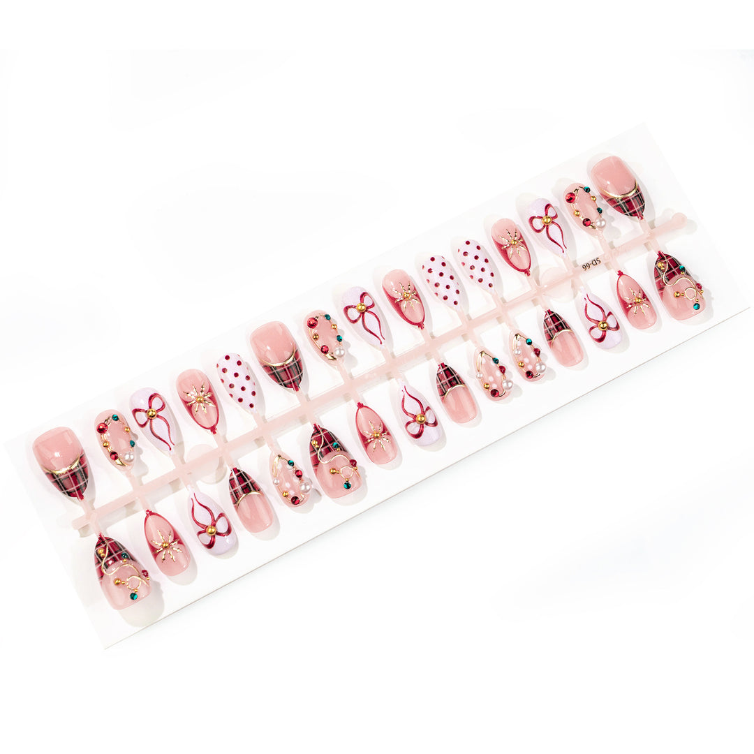 Festive Themed Luxury Press-On Nail Set Stornfield