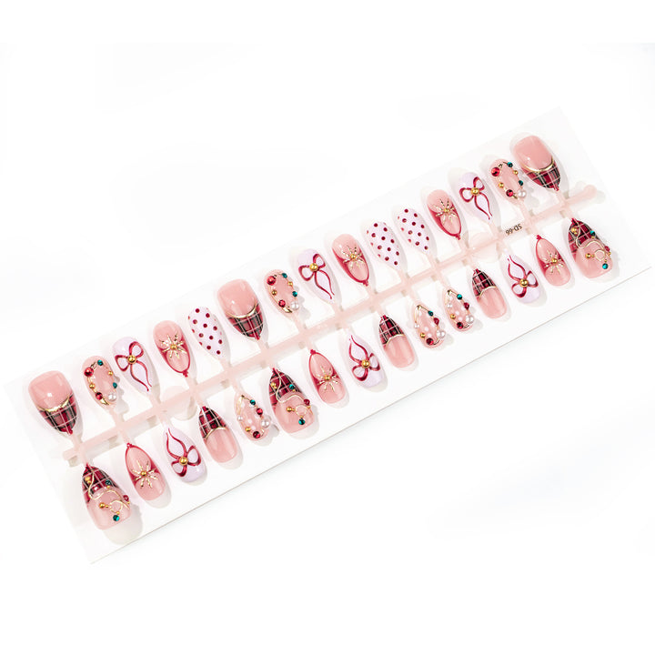 Festive Themed Luxury Press-On Nail Set Stornfield