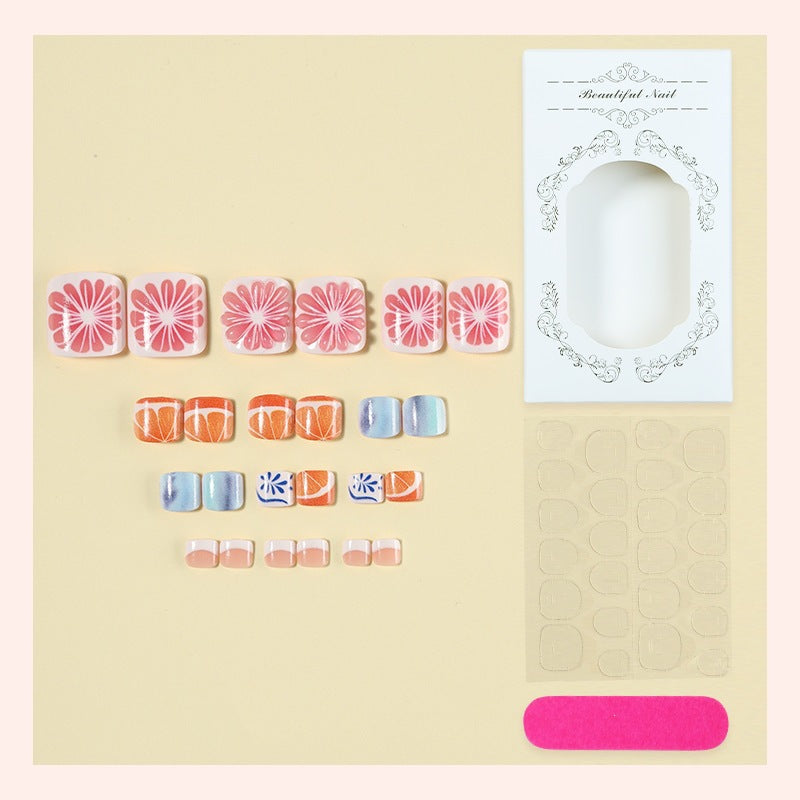 Creative Nail Art Set with Floral and Colorful Designs Stornfield