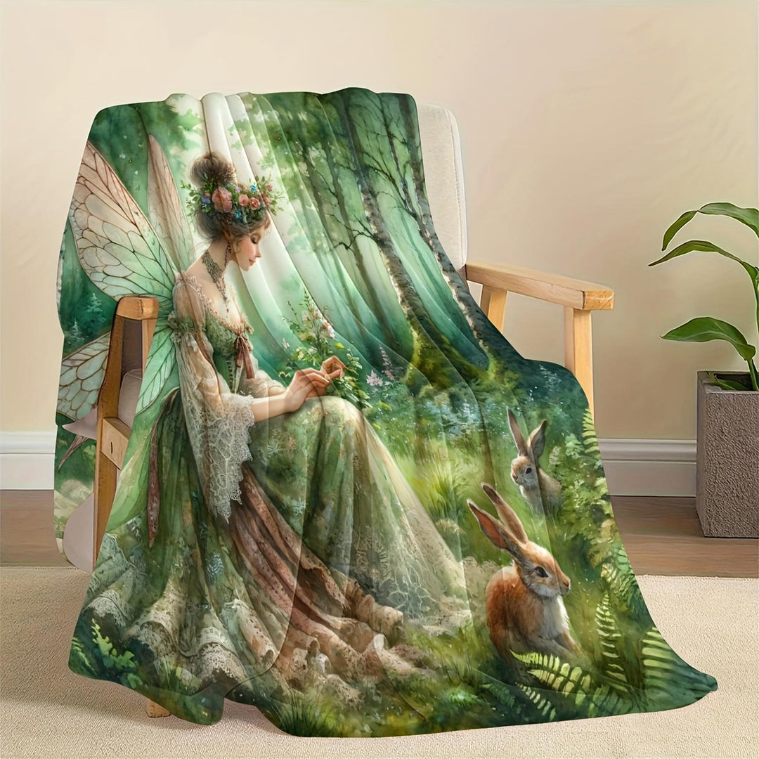 Fantasy-Inspired Cozy Throw Blanket