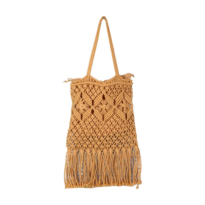 Handcrafted macrame bag with tassels Stornfield