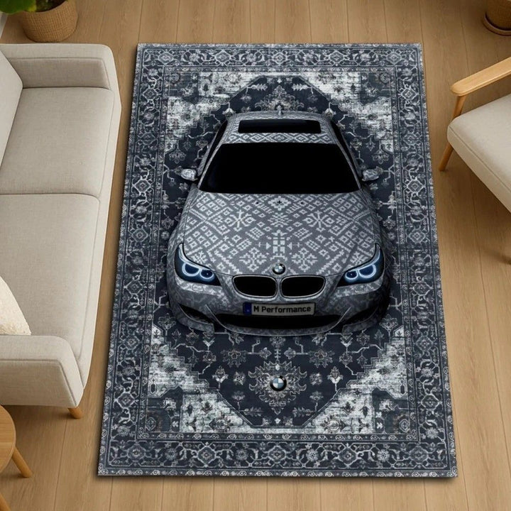 3D Car Illusion Area Rug