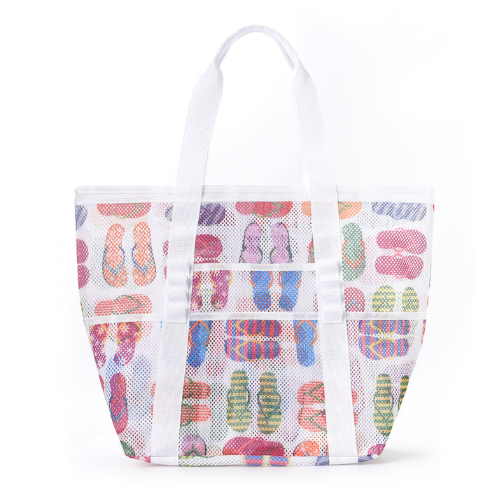 Practical Beach Bag in Airy Mesh Design Stornfield