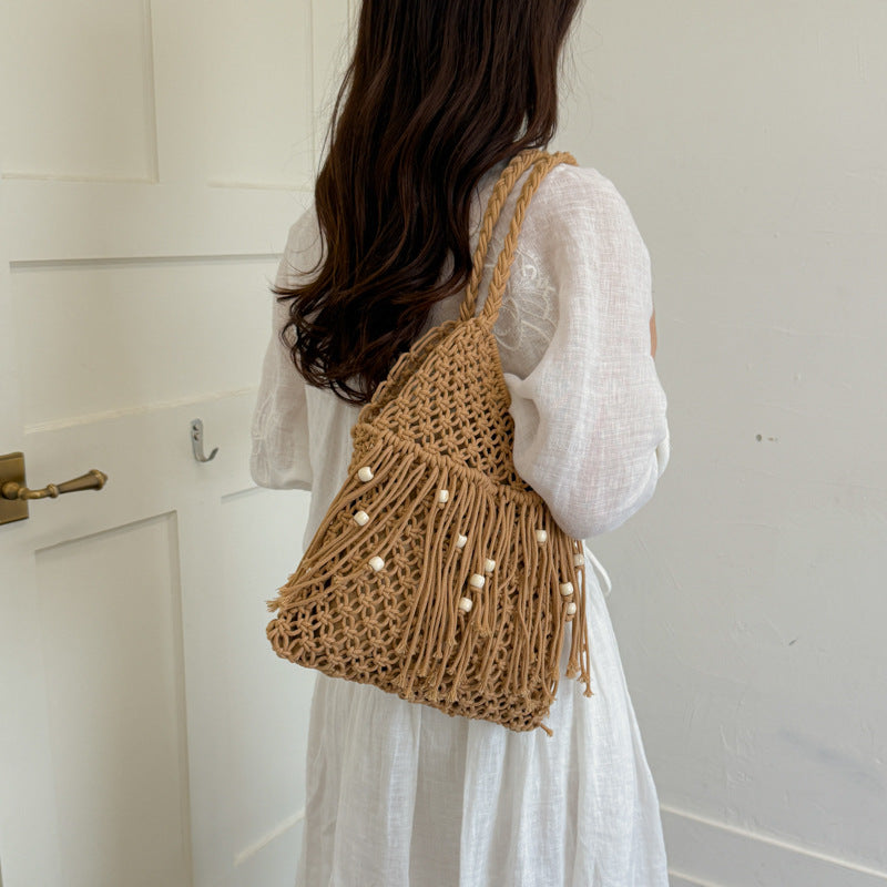 Handcrafted Macrame Bag with Tassels Stornfield