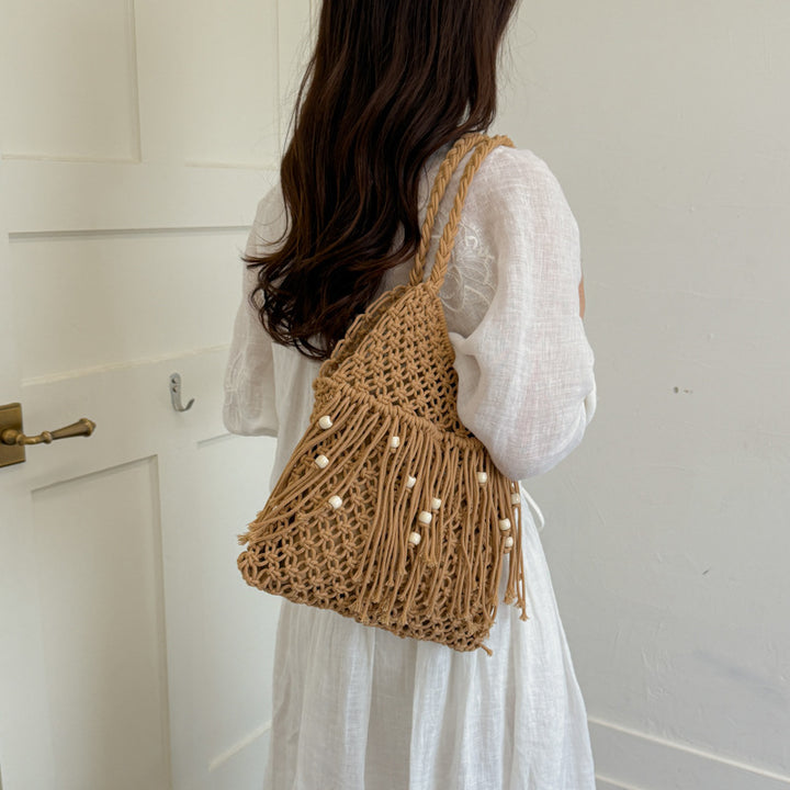 Handcrafted Macrame Bag with Tassels Stornfield