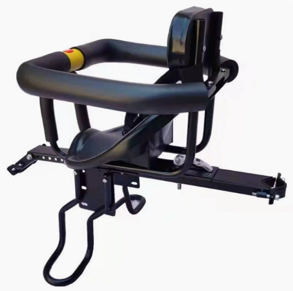 child bike seat with padded safety bar adjustable footrests and supportive reclining backrest Stornfield
