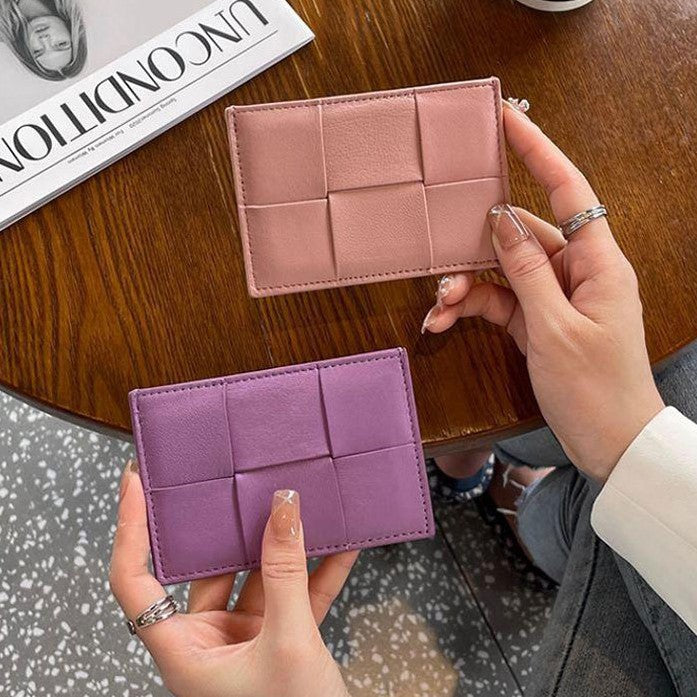Woven Leather Card Holder Stornfield
