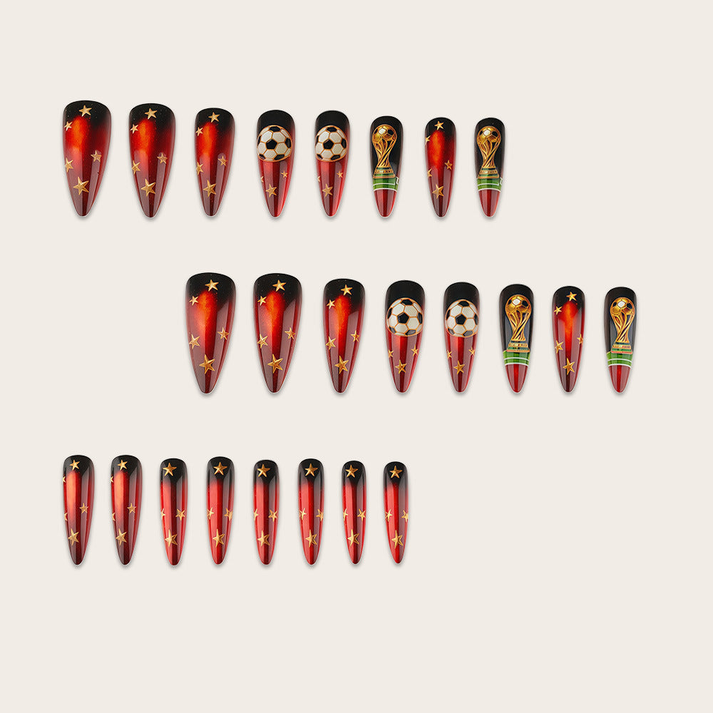 Creative Football Art Nails Stornfield