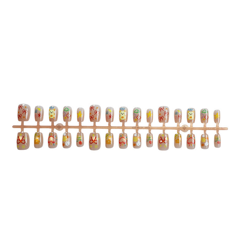 Artistic Decorative Press-On Nail Art Set