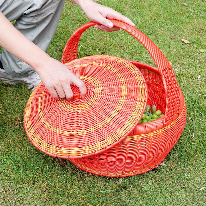 Versatile Woven Picnic Storage Basket Stornfield