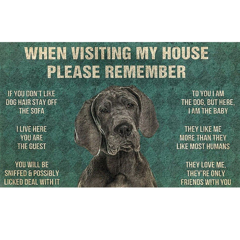 Fun Dog-Themed Door Mat Stornfield