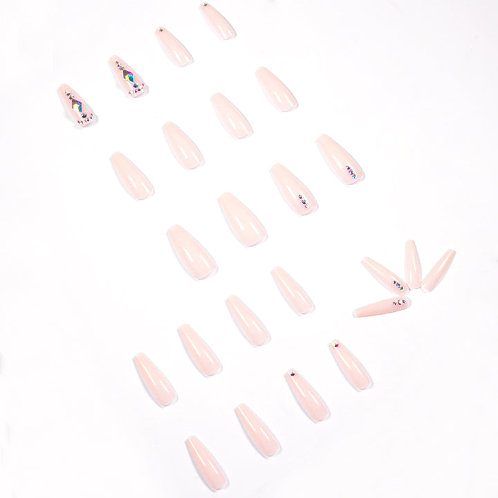 Glamorous nail extensions with rhinestone embellishments Stornfield