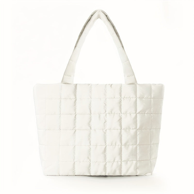 Square-shaped tote bag with padded design Stornfield