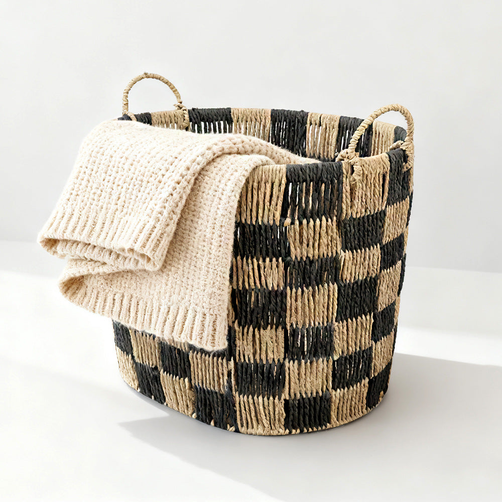 Stylish storage basket with handles Stornfield