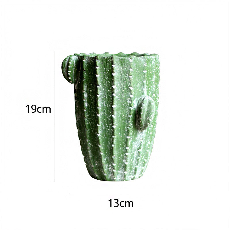 Decorative flower pot in cactus design Stornfield