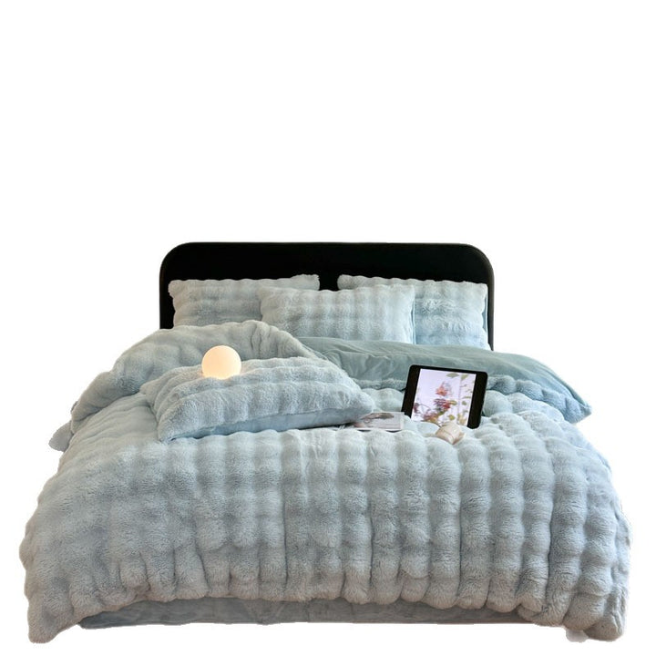 Plush Textured Comforter Set