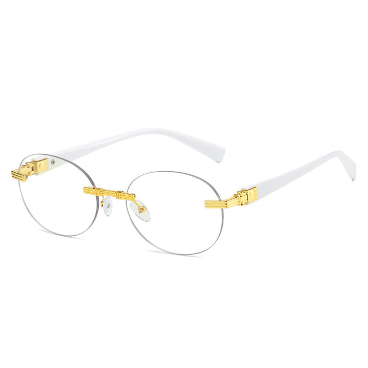 Women's fashionable sunglasses with transparent frame and flexible nose pad Stornfield