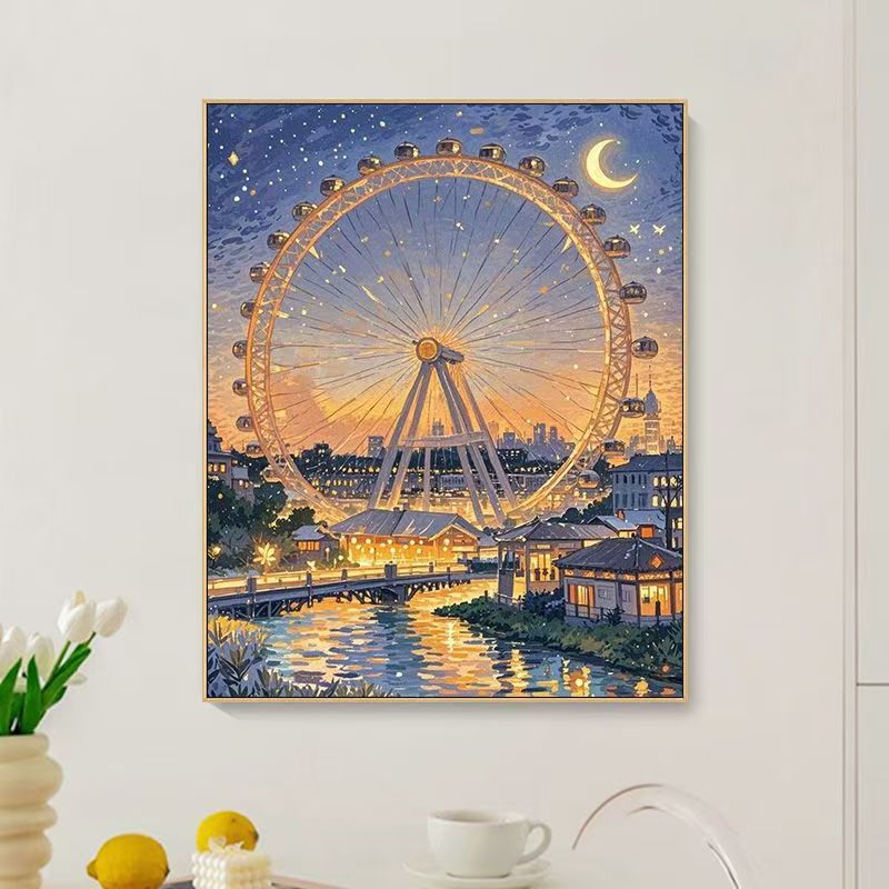Artistic Cityscape Wall Art Print Stornfield