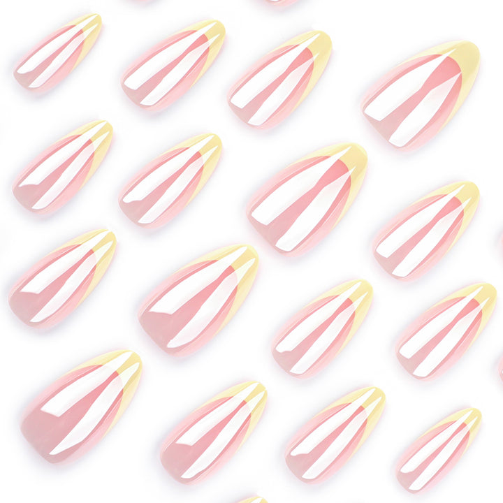 Artful Nail Extensions with Shimmering Ombre Effect Stornfield