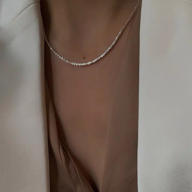 Dainty Textured Chain Necklace Stornfield