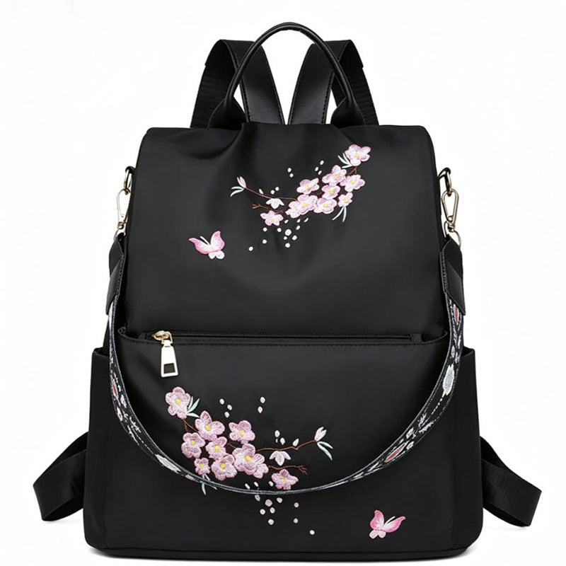 Women's Embroidered Floral Backpack Stornfield