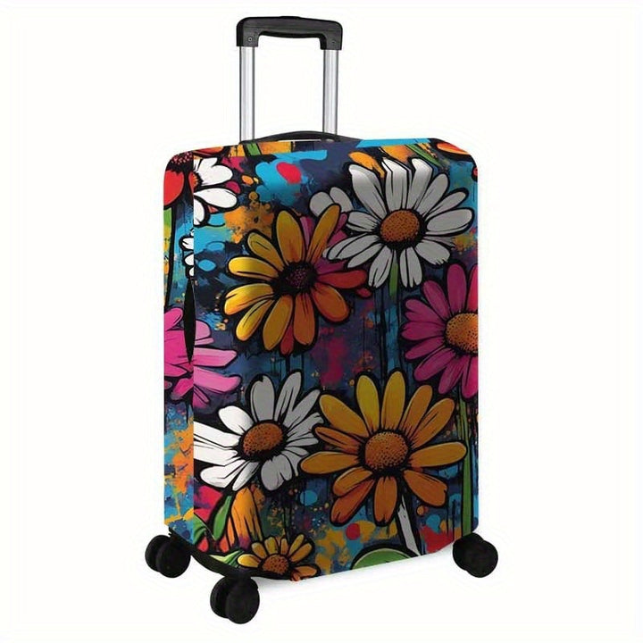 Floral-Illustrated Hard Shell Travel Suitcase Stornfield