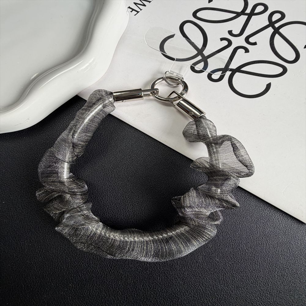 Ruffled Hair Tie Keychain Holder Stornfield