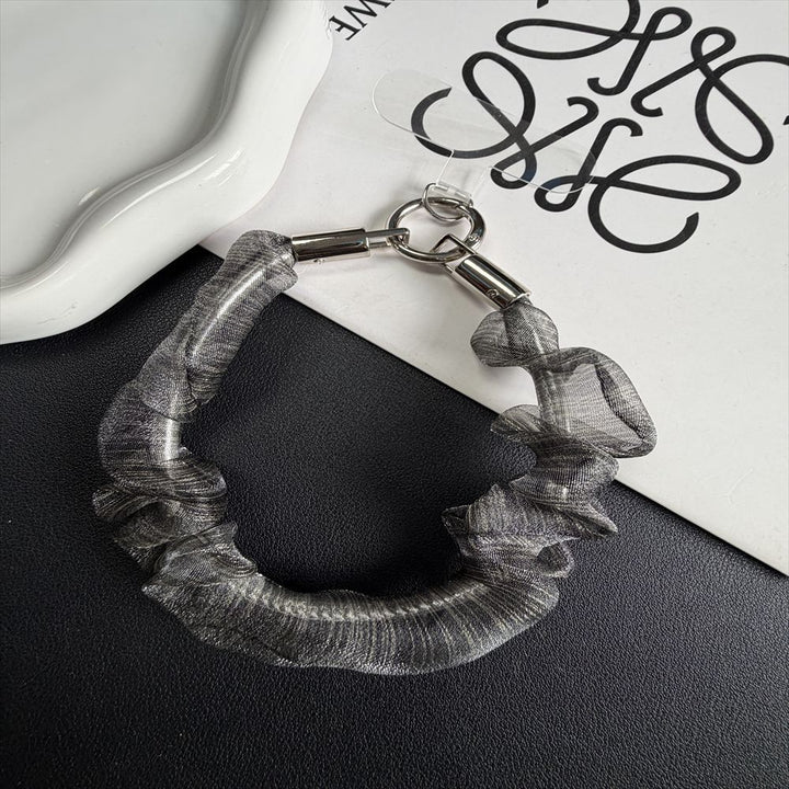 Ruffled Hair Tie Keychain Holder Stornfield