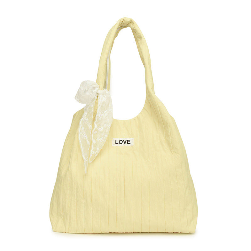Leisure bag with structured design and playful scarf Stornfield