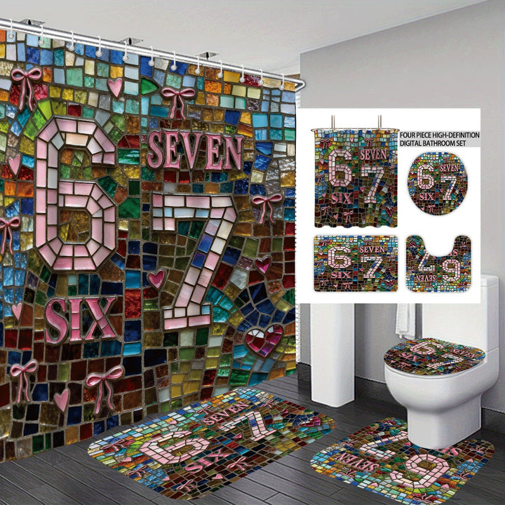 Colorful Dessert-Themed Bathroom Set Stornfield