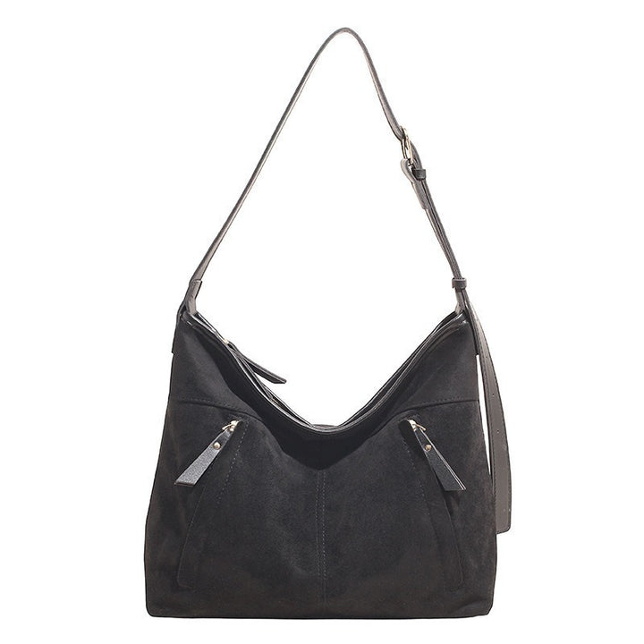 Stylish Suede Shoulder Bag