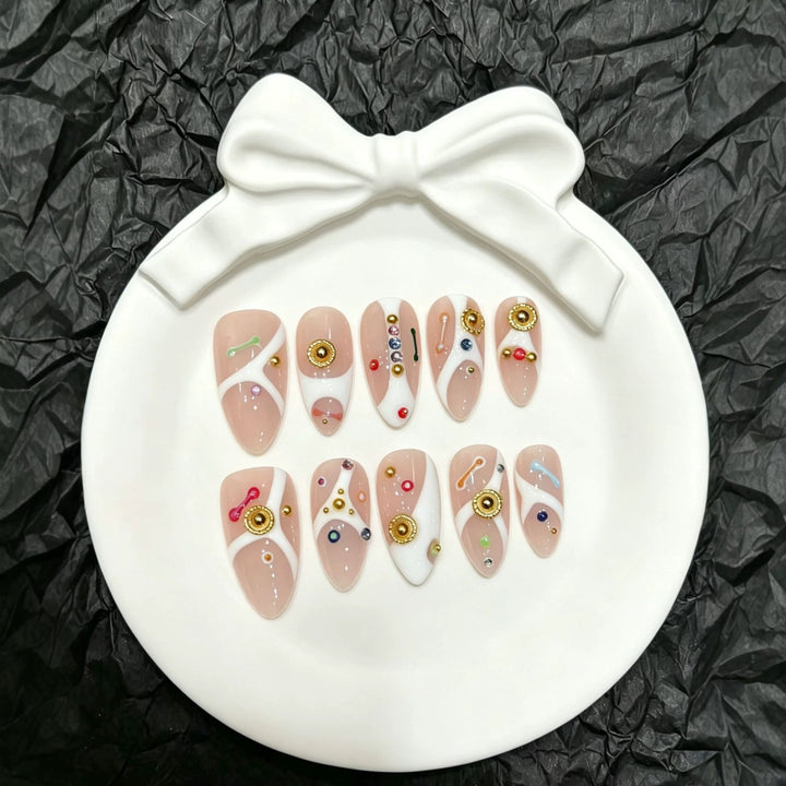 Decorative Artful Press-On Nail Set