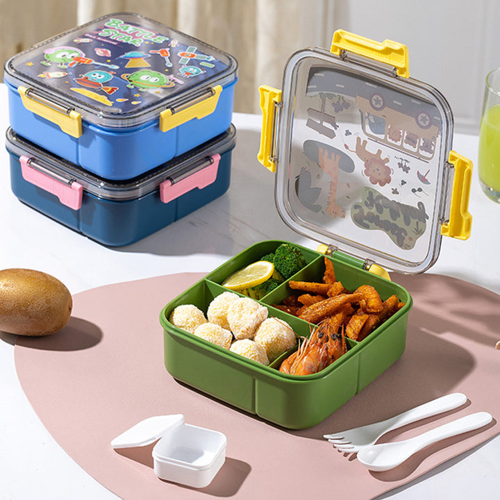 Whimsical Cartoon-Themed Bento Lunch Box
