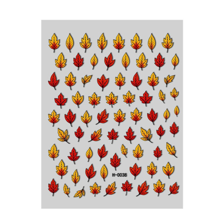 Autumn Leaf Nail Art Transfer Decals
