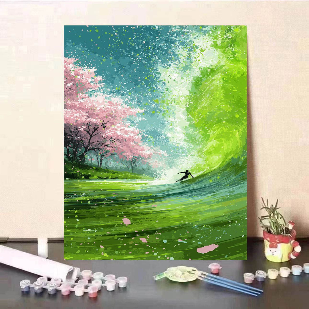 Dynamic Wave Art Canvas Print Stornfield