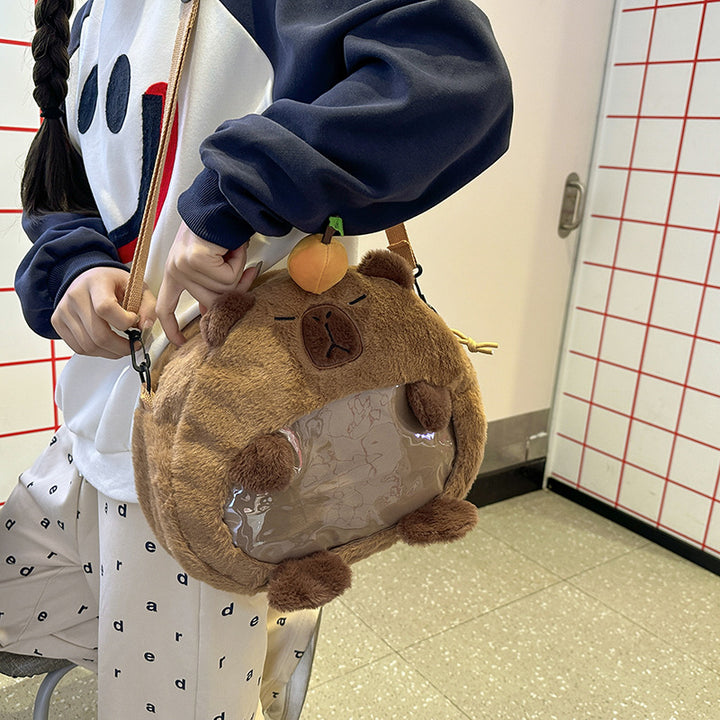 Plush Capybara Character Backpack Stornfield
